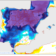 Mapa de AEMET con la variación prevista de las temperaturas máximas para el miércoles 16 de septiembre de 2026