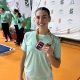 Marta Rodríguez Paque con su medalla de bronce en el Campeonato Internacional de Karate de Palma del Río