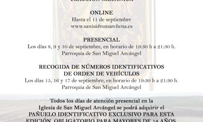 Cartel oficial de la VI Romería de San Isidro Labrador de Marchena, 20 de septiembre de 2026