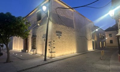 Futuro Museo de Marchena iluminado. Imagen de archivo