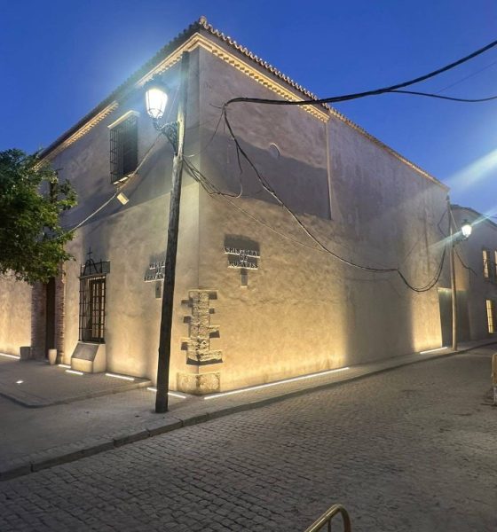 Futuro Museo de Marchena iluminado. Imagen de archivo