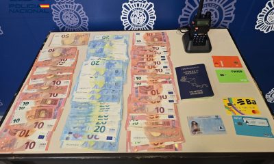 Imagen oficial de la Policía Nacional sobre la operación contra el robo de 50.000 euros cometido en Morón de la Frontera