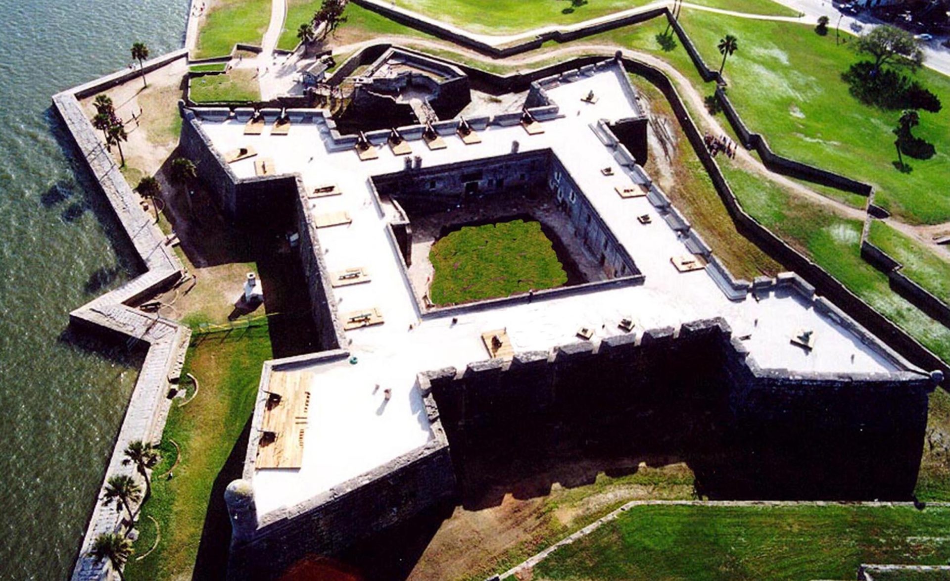 Castillo de San Marcos, fortaleza española de San Agustín, Florida, fundada en el siglo XVII