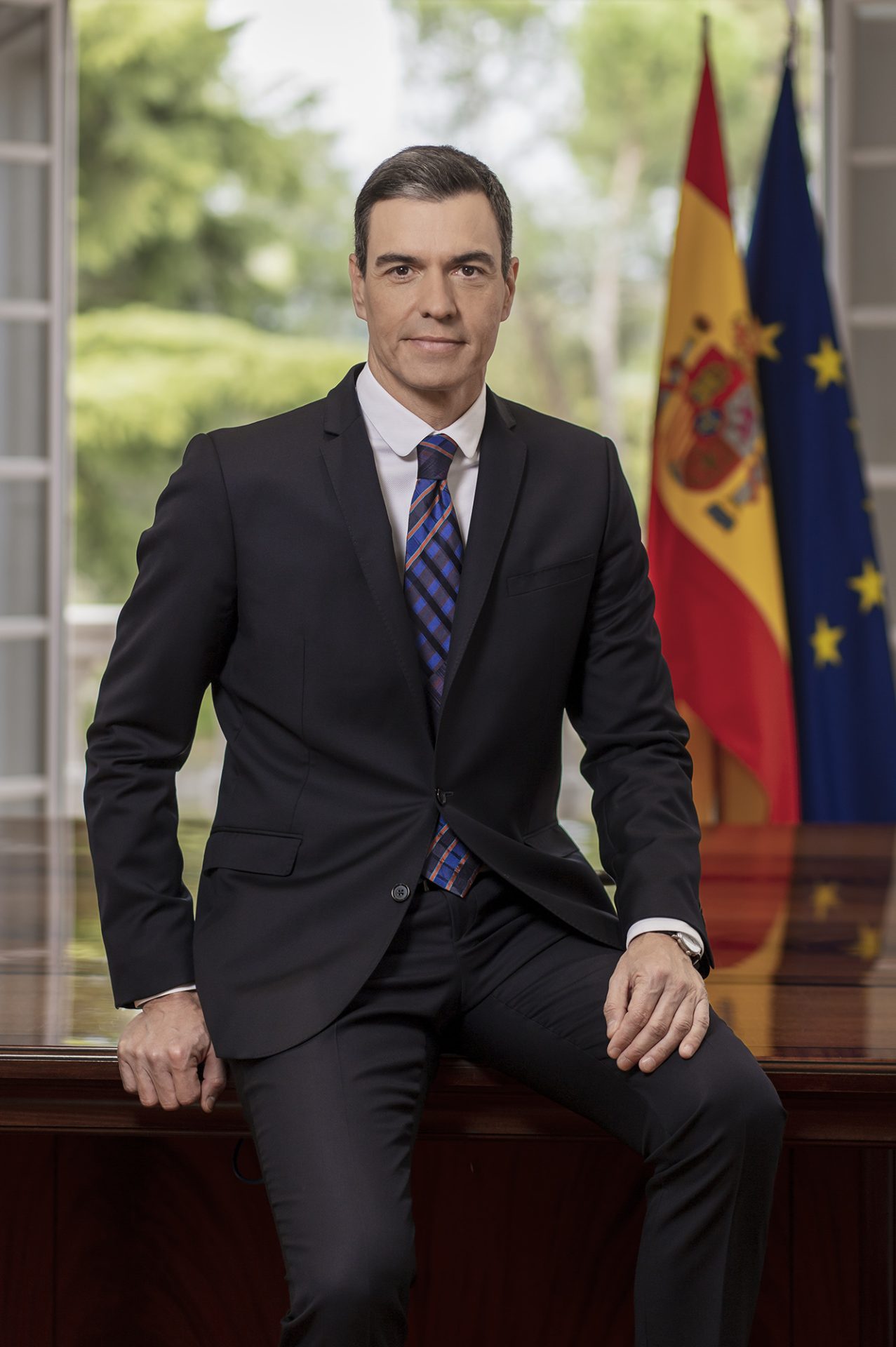 Pedro Sánchez en su retrato oficial de marzo de 2023. Foto de archivo: Pool Moncloa.