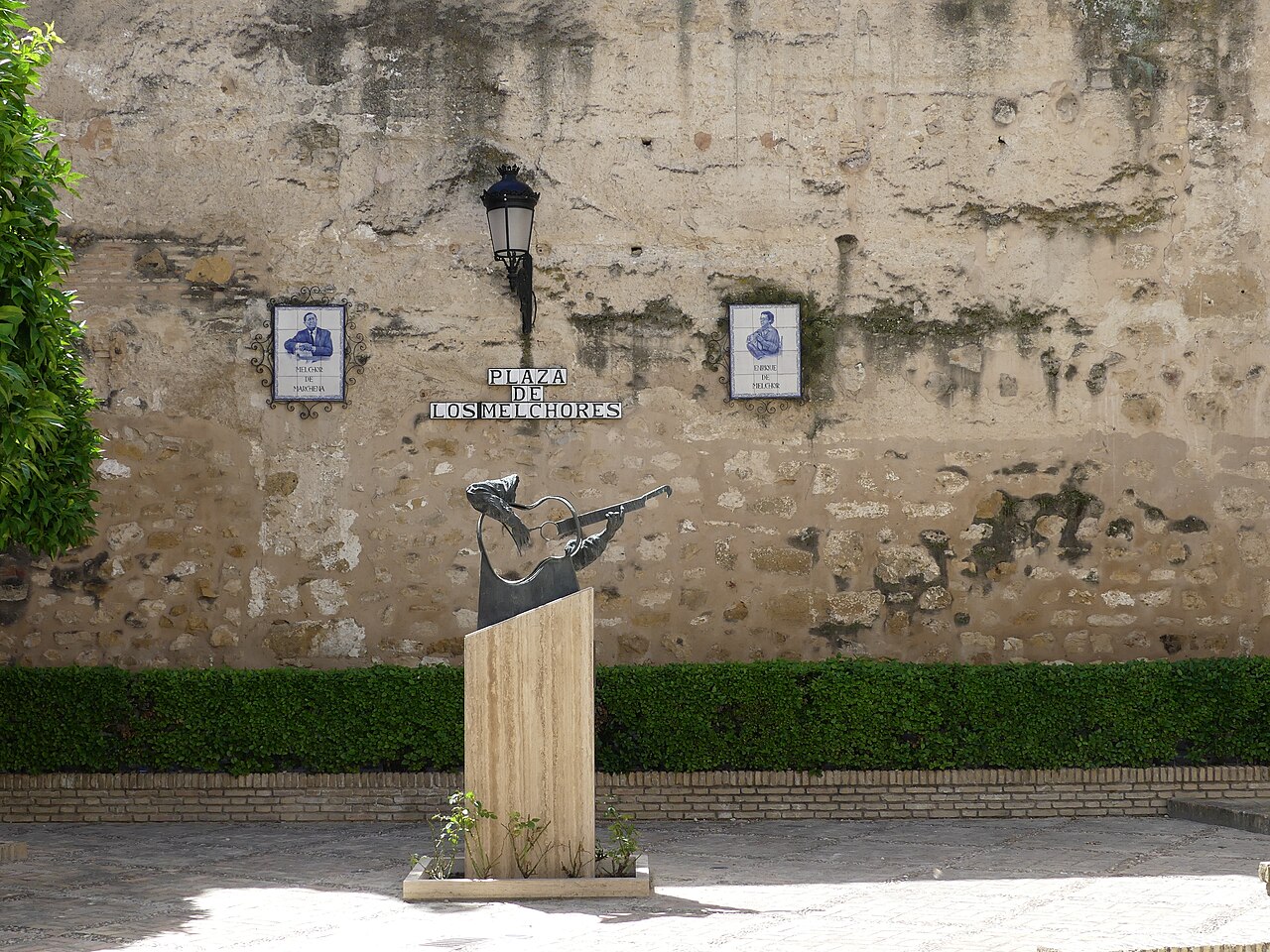 Plaza de los Melchores de Marchena, lugar del recital Entre dos orillas